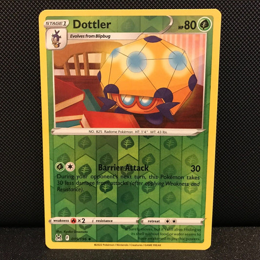 Dottler Reverse Holo 19/196 - Lost Origin Pokemon Card - NM/Mint