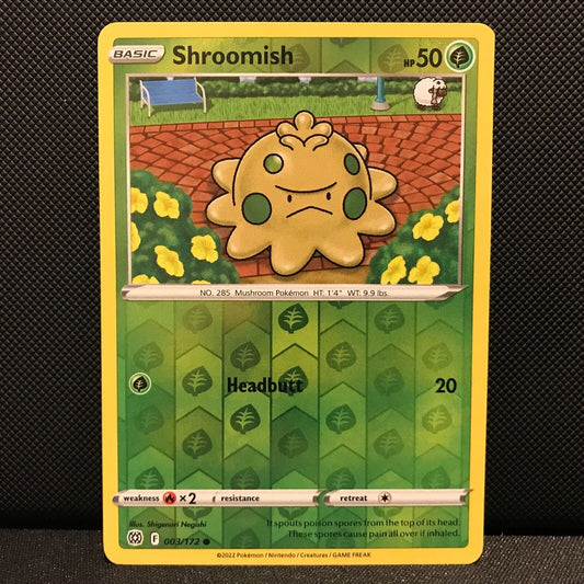 Shroomish Reverse Holo 3/172 - Brilliant Stars Pokemon Card - NM/Mint