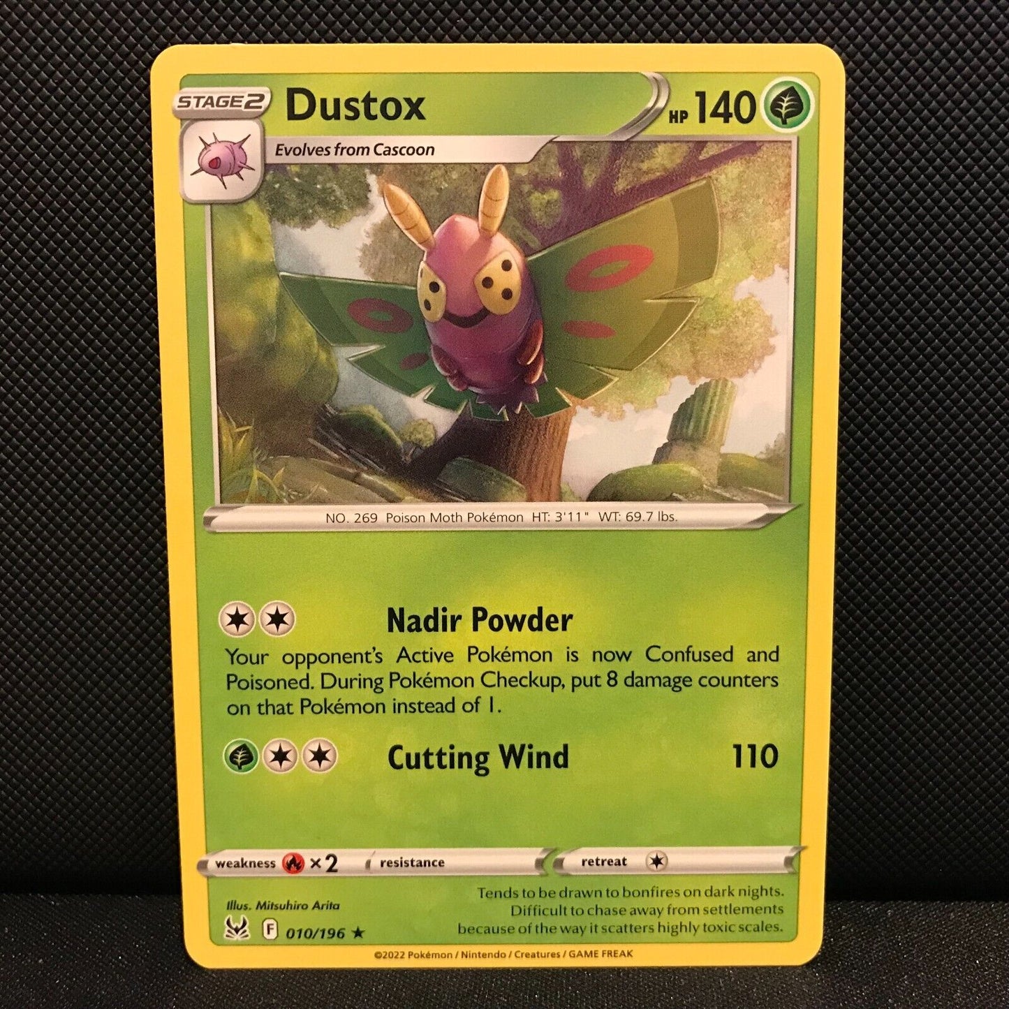 Dustox 10/196 - Lost Origin Pokemon Card - NM/Mint