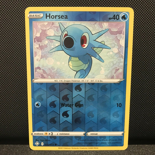 Horsea Reverse Holo 20/72 - Shining Fates Pokemon Card - NM/Mint