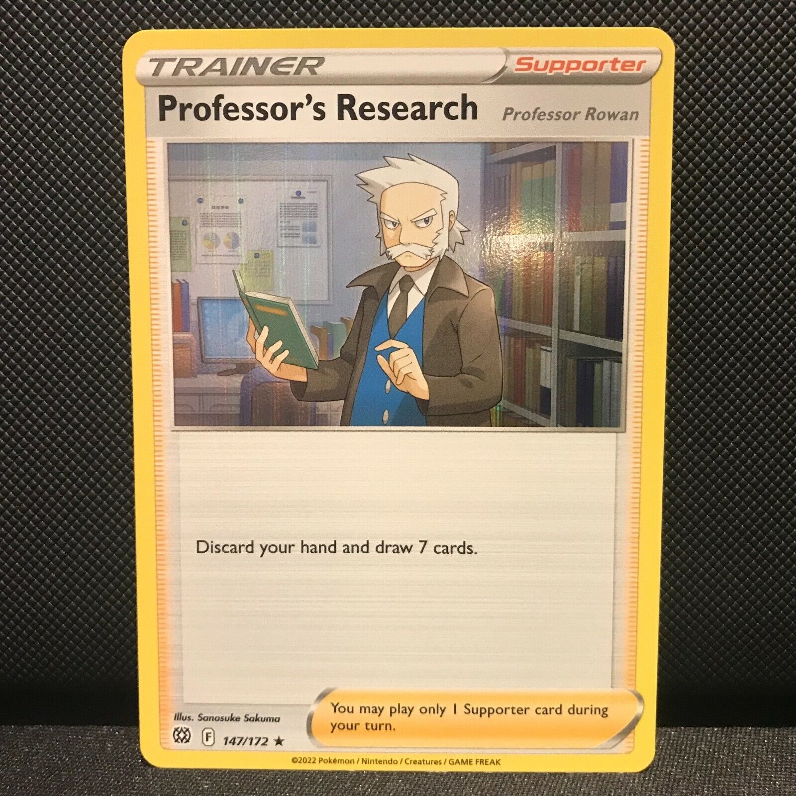 Professor's Research Holo 147/172 - Brilliant Stars Pokemon Card - NM/Mint