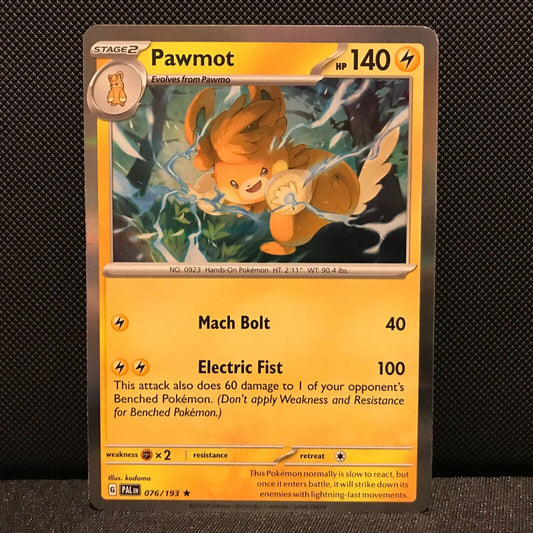 Pawmot Holo 076/193 - SV2 Paldea Evolved Pokemon Card - NM/Mint
