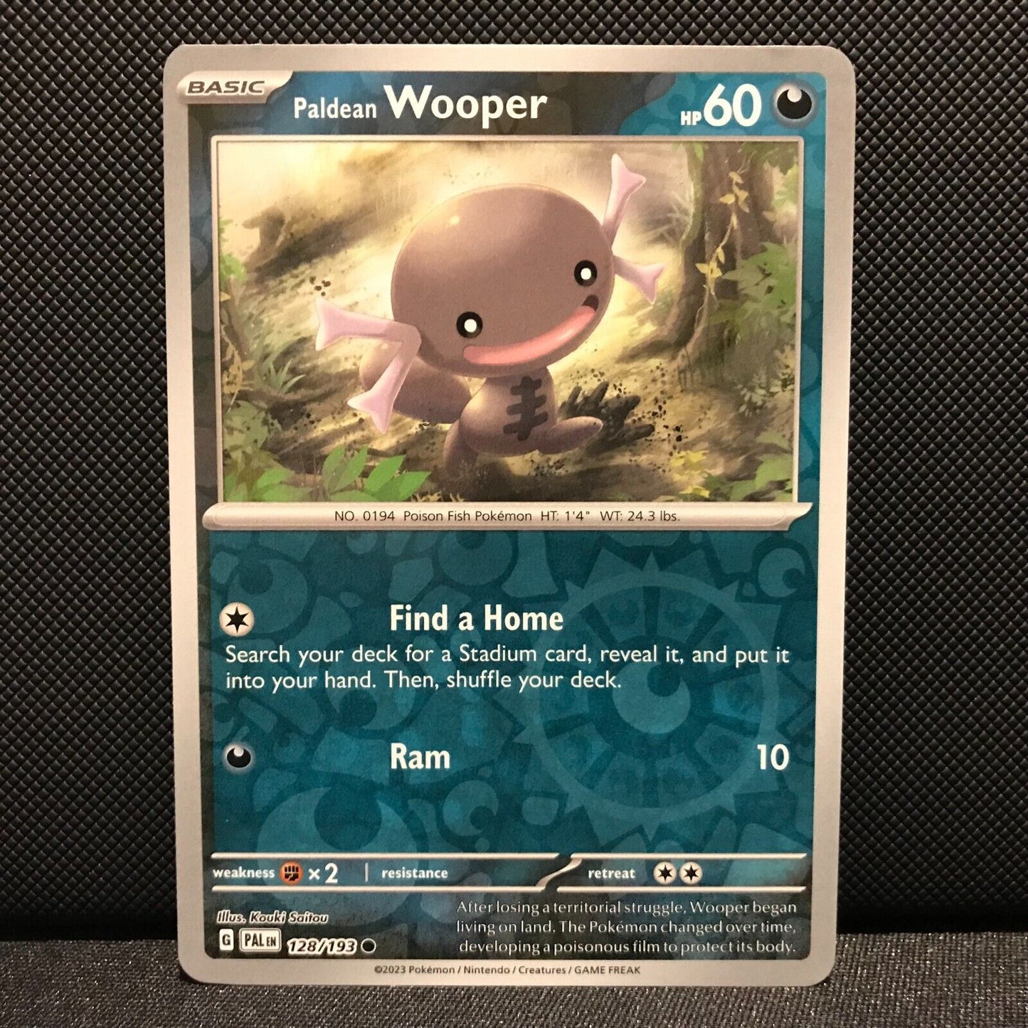 Paldean Wooper Reverse Holo 128/193 - SV2 Paldea Evolved Pokemon Card - NM/Mint