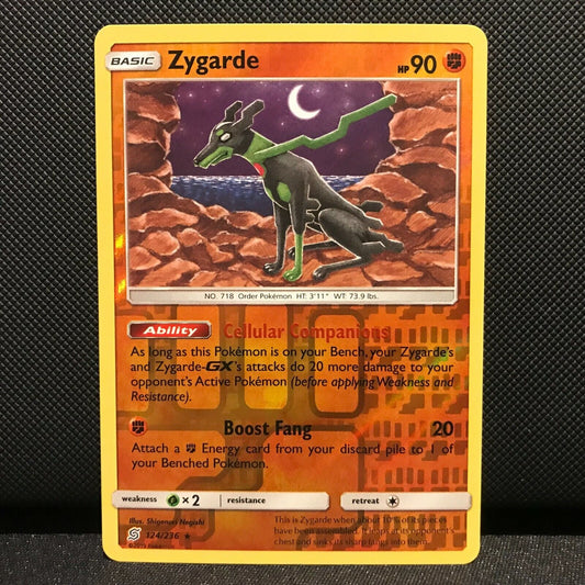 Zygarde Reverse Holo 124/236 - Unified Minds Pokemon Card - NM/Mint