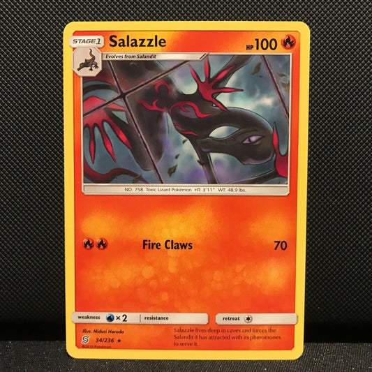 Salazzle 34/236 - Unified Minds Pokemon Card - NM/Mint