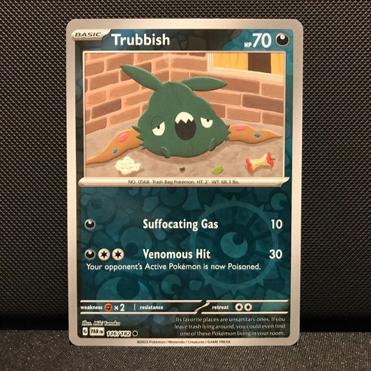 Trubbish Reverse Holo 116/182 - Paradox Rift Pokemon Card - NM/Mint