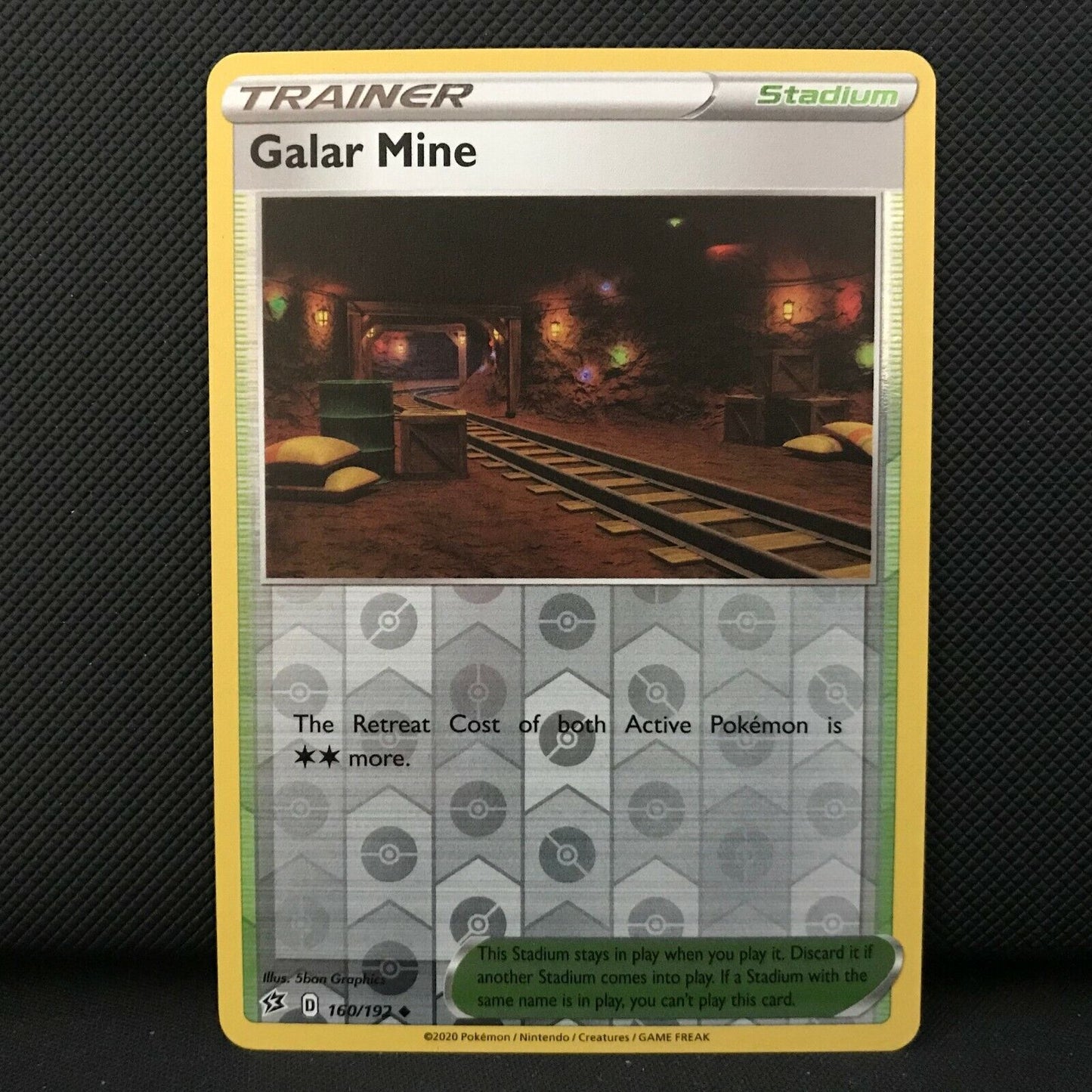 Galar Mine Reverse Holo 160/192 - Sword & Shield Rebel Clash Pokemon Card - Mint