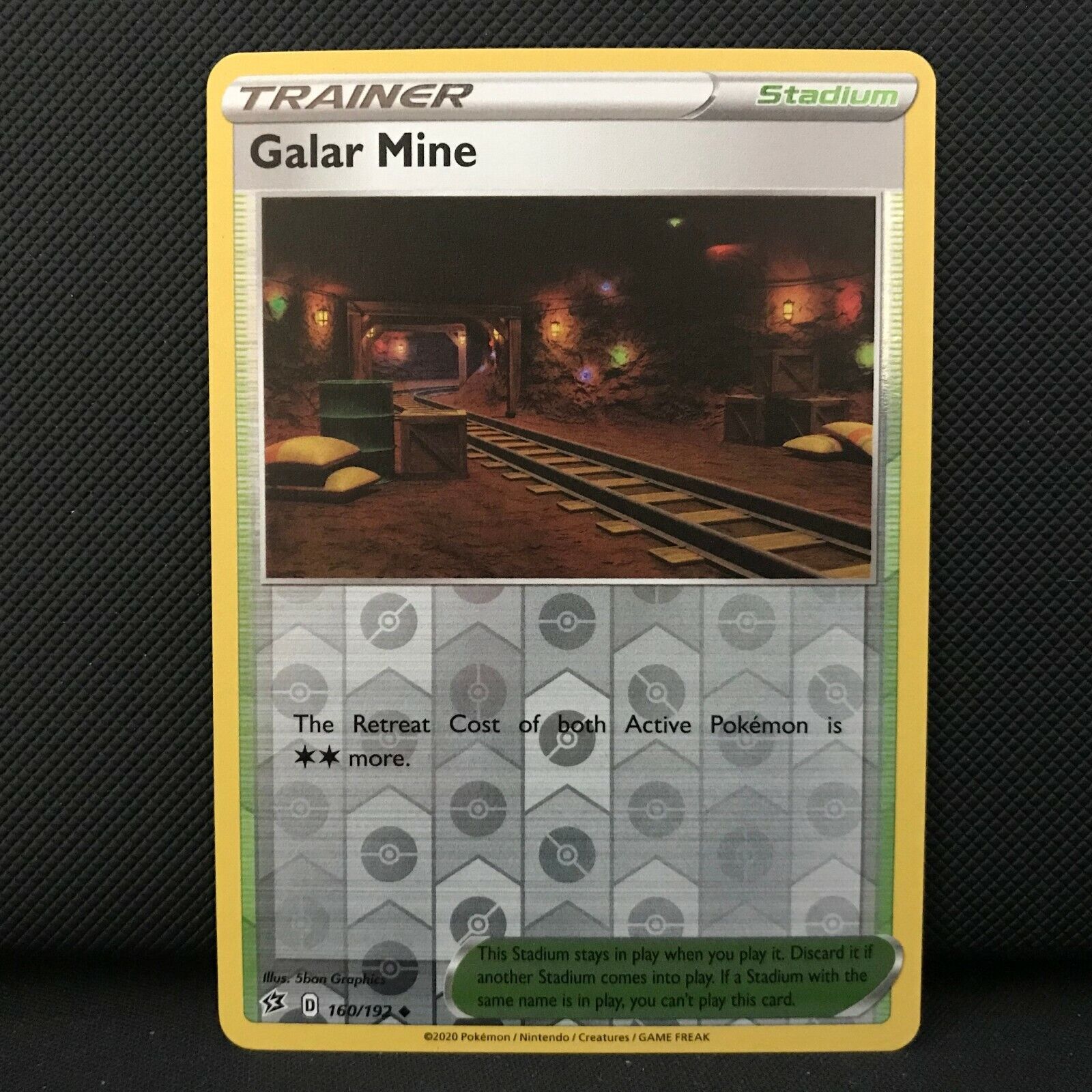 Galar Mine Reverse Holo 160/192 - Sword & Shield Rebel Clash Pokemon Card - Mint