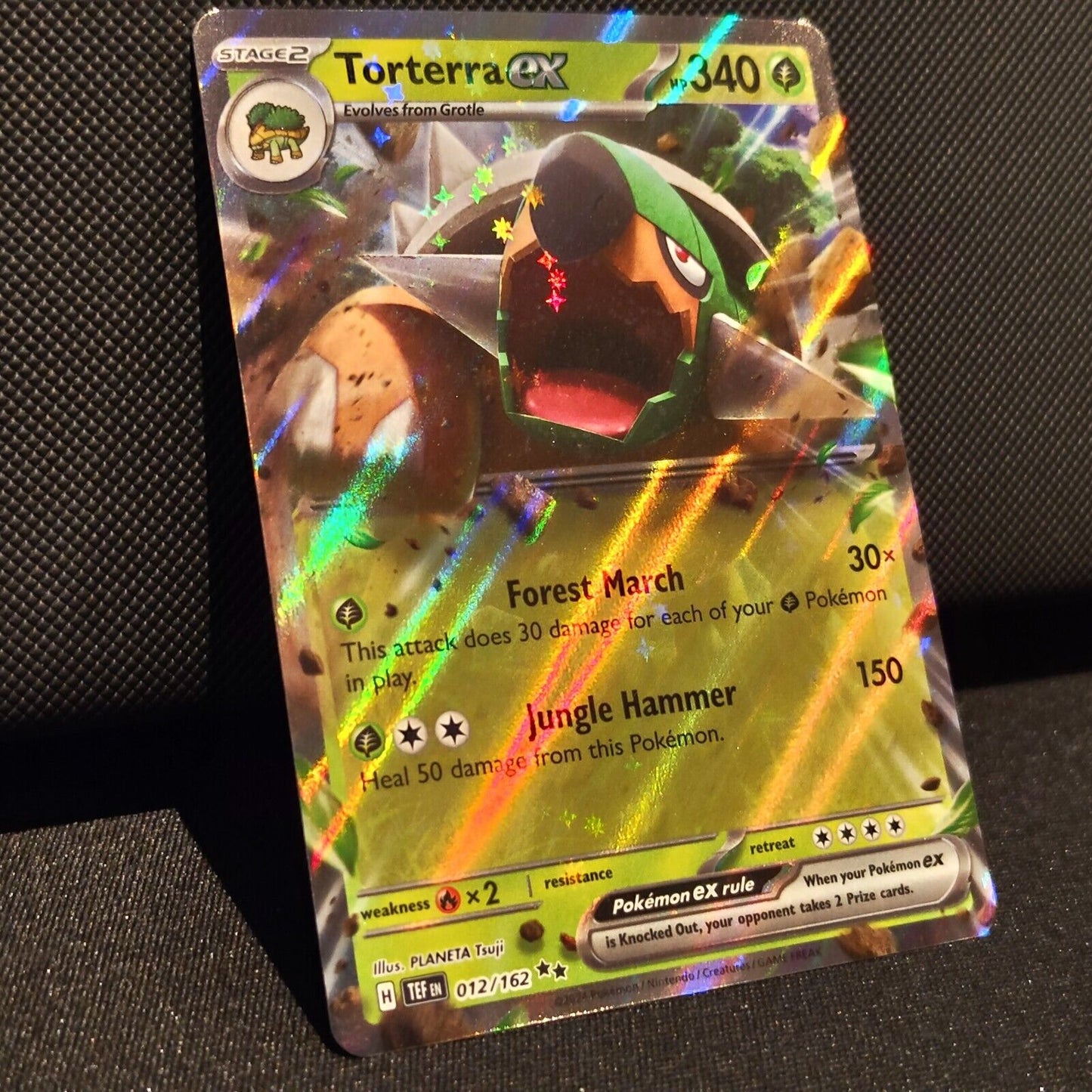 Torterra EX 012/162 - Temporal Forces Pokemon Card - NM/Mint
