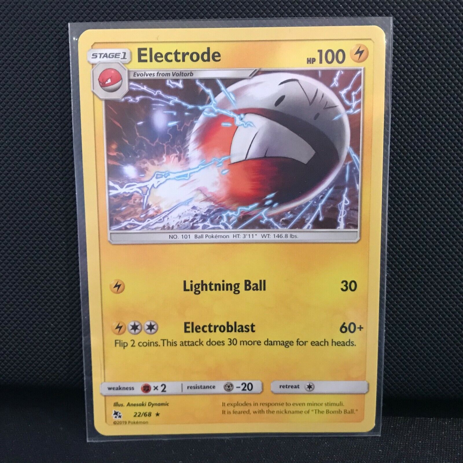 Electrode 22/68 - Hidden Fates Pokemon Card - NM/Mint