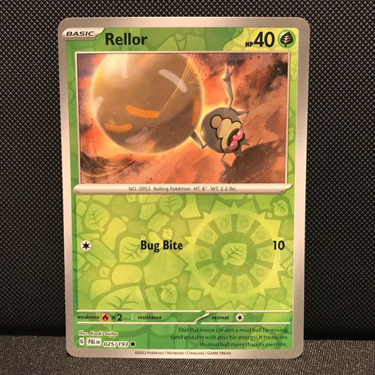 Rellor Reverse Holo 025/193 - SV2 Paldea Evolved Pokemon Card - NM/Mint