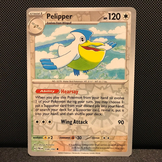 Pelipper Reverse Holo 159/193 - SV2 Paldea Evolved Pokemon Card - NM/Mint