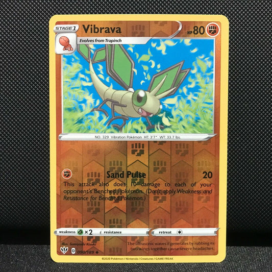 Vibrava Reverse Holo 90/189 - Darkness Ablaze Pokemon Card - NM/Mint