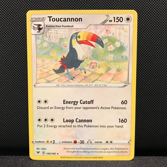 Toucannon 145/185 - Vivid Voltage Pokemon Card - NM/Mint