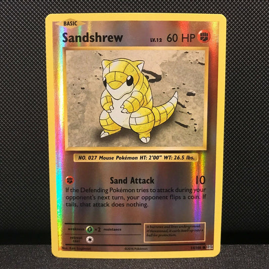 Sandshrew Reverse Holo 54/108 - Evolutions Pokemon Card - NM/Mint