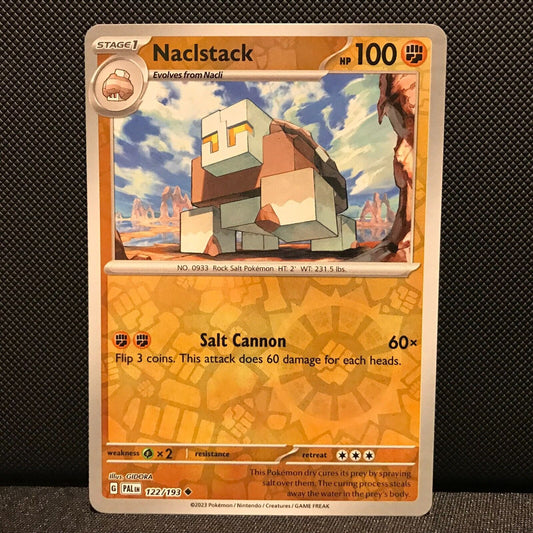 Naclstack Reverse Holo 122/193 - SV2 Paldea Evolved Pokemon Card - NM/Mint