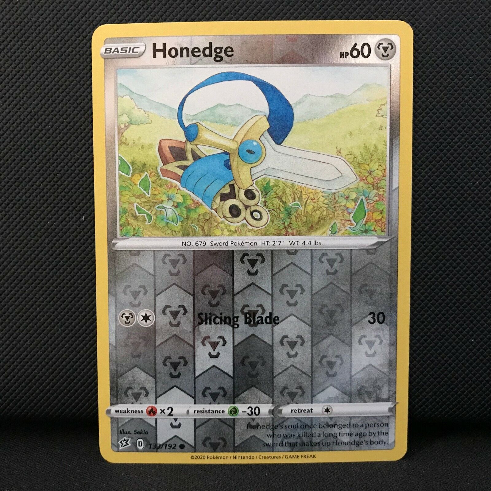 Honedge Reverse Holo 133/192 - Sword & Shield Rebel Clash Pokemon Card NM/Mint