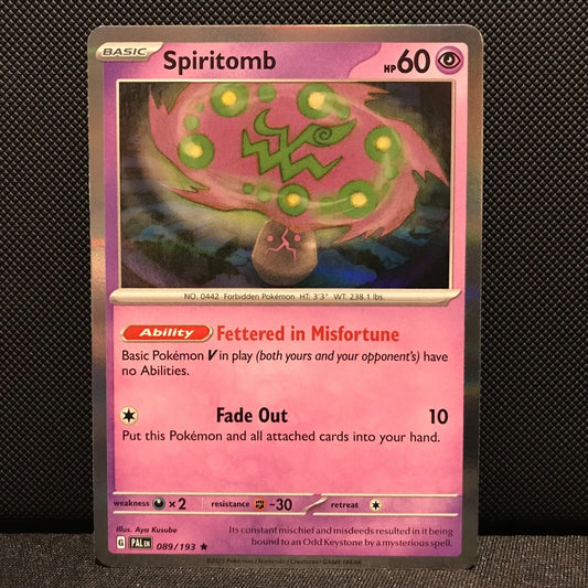 Spiritomb Holo 089/193 - SV2 Paldea Evolved Pokemon Card - NM/Mint