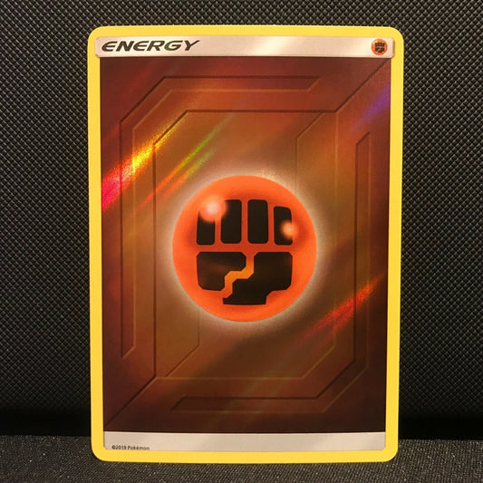 Fighting Energy Reverse Holo - Hidden Fates Pokemon Card - NM/Mint