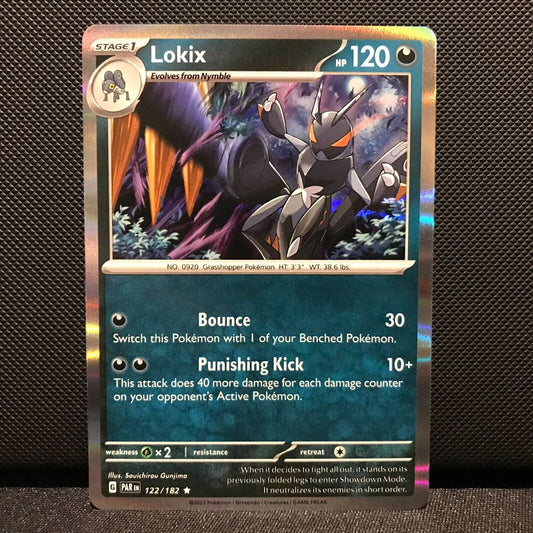 Lokix Holo 122/182 - Paradox Rift Pokemon Card - NM/Mint