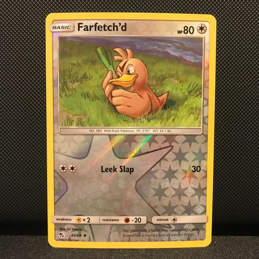 Farfetch'd Reverse Holo 45/68 - Hidden Fates Pokemon Card - NM/Mint