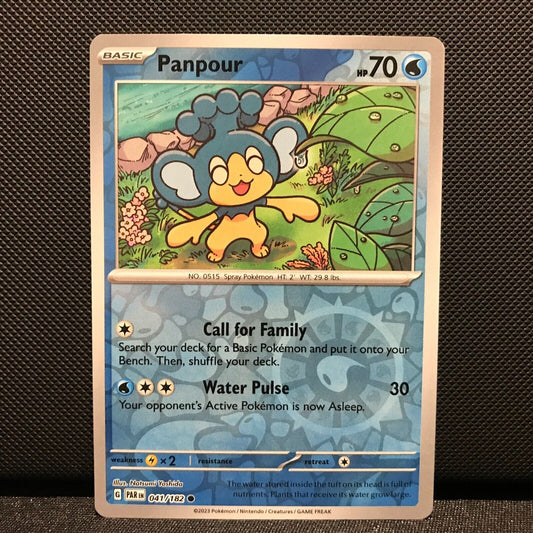 Panpour Reverse Holo 041/182 - Paradox Rift Pokemon Card - NM/Mint