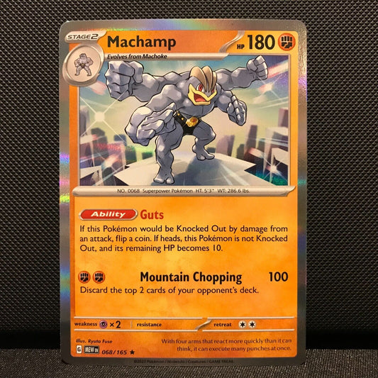 Machamp Holo 068/165- Scarlet & Voilet 151 Pokemon Card - NM/Mint