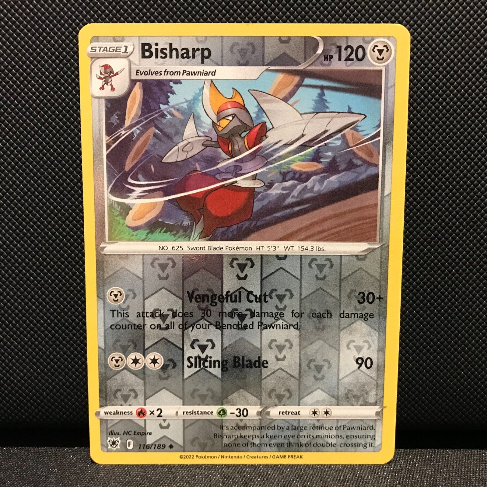 Bisharp Reverse Holo 116/189 - Astral Radiance Pokemon Card - NM/Mint