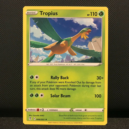 Tropius 6/203 - Evolving Skies Pokemon Card - NM/Mint