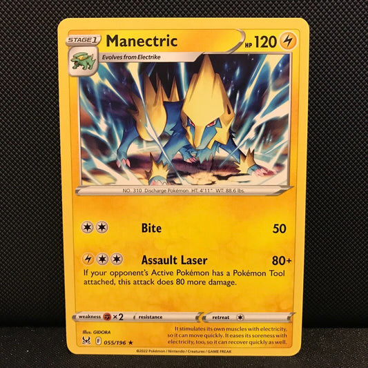 Manectric 55/196 - Lost Origin Pokemon Card - NM/Mint