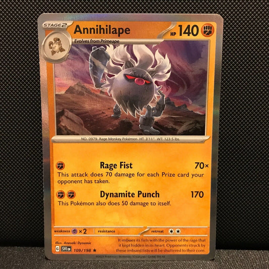 Annihilape Holo 109/198 - SV1EN Base Set Pokemon Card - NM/Mint