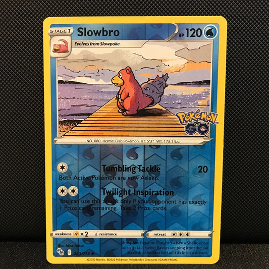 Slowbro Reverse Holo 20/78 - Pokemon GO Card - NM/Mint