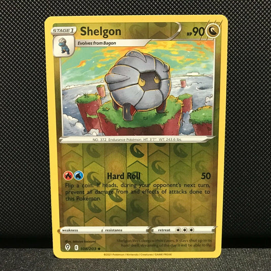 Shelgon Reverse Holo 108/203 - Evolving Skies Pokemon Card - NM/Mint