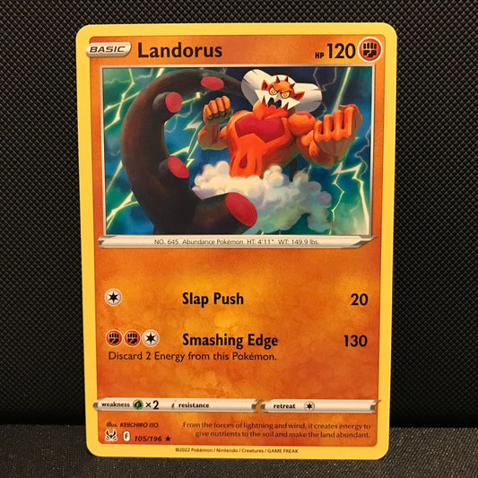 Landorus 105/196 - Lost Origin Pokemon Card - NM/Mint