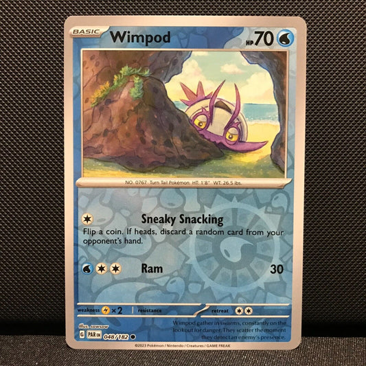 Wimpod Reverse Holo 048/182 - Paradox Rift Pokemon Card - NM/Mint