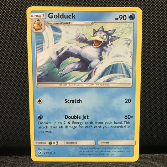 Golduck 29/149 - Sun & Moon Base Set Pokemon Card - NM/Mint