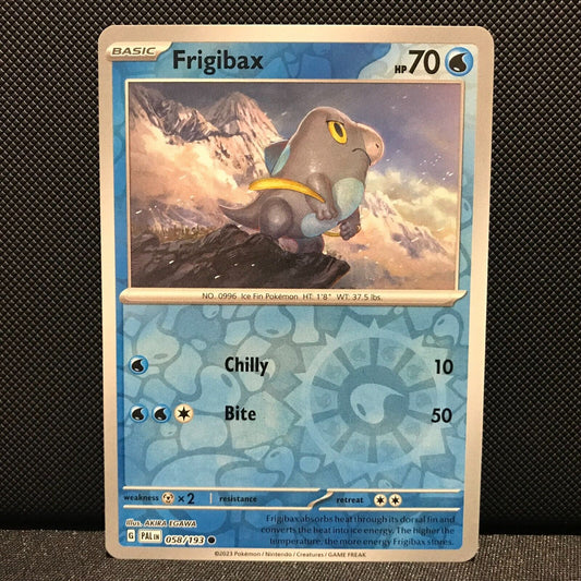 Frigibax Reverse Holo 058/193 - SV2 Paldea Evolved Pokemon Card - NM/Mint