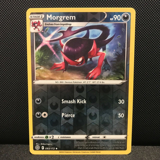 Morgrem Reverse Holo 93/172 - Brilliant Stars Pokemon Card - NM/Mint