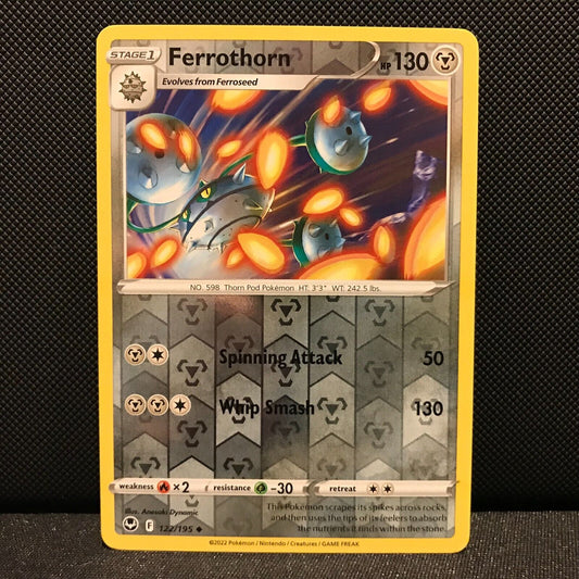 Ferrothorn Reverse Holo 122/195 - Silver Tempest Pokemon Card - NM/Mint