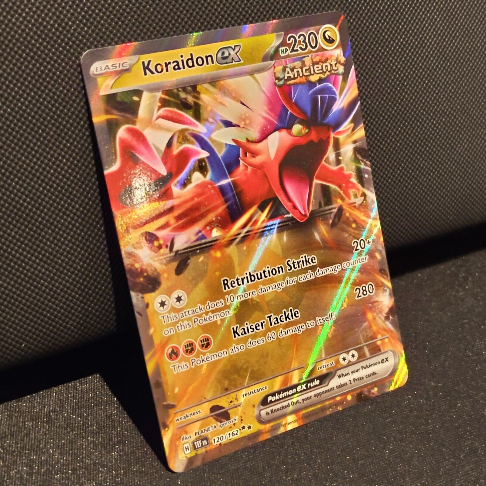 Koraidon EX 120/162 - Temporal Forces Pokemon Card - NM/Mint