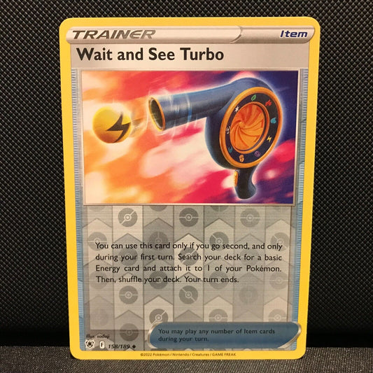 Wait and See Turbo Reverse Holo 158/189 - Astral Radiance Pokemon Card - NM/Mint