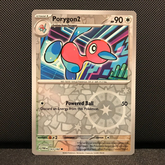 Porygon2 Reverse Holo 143/182 - Paradox Rift Pokemon Card - NM/Mint