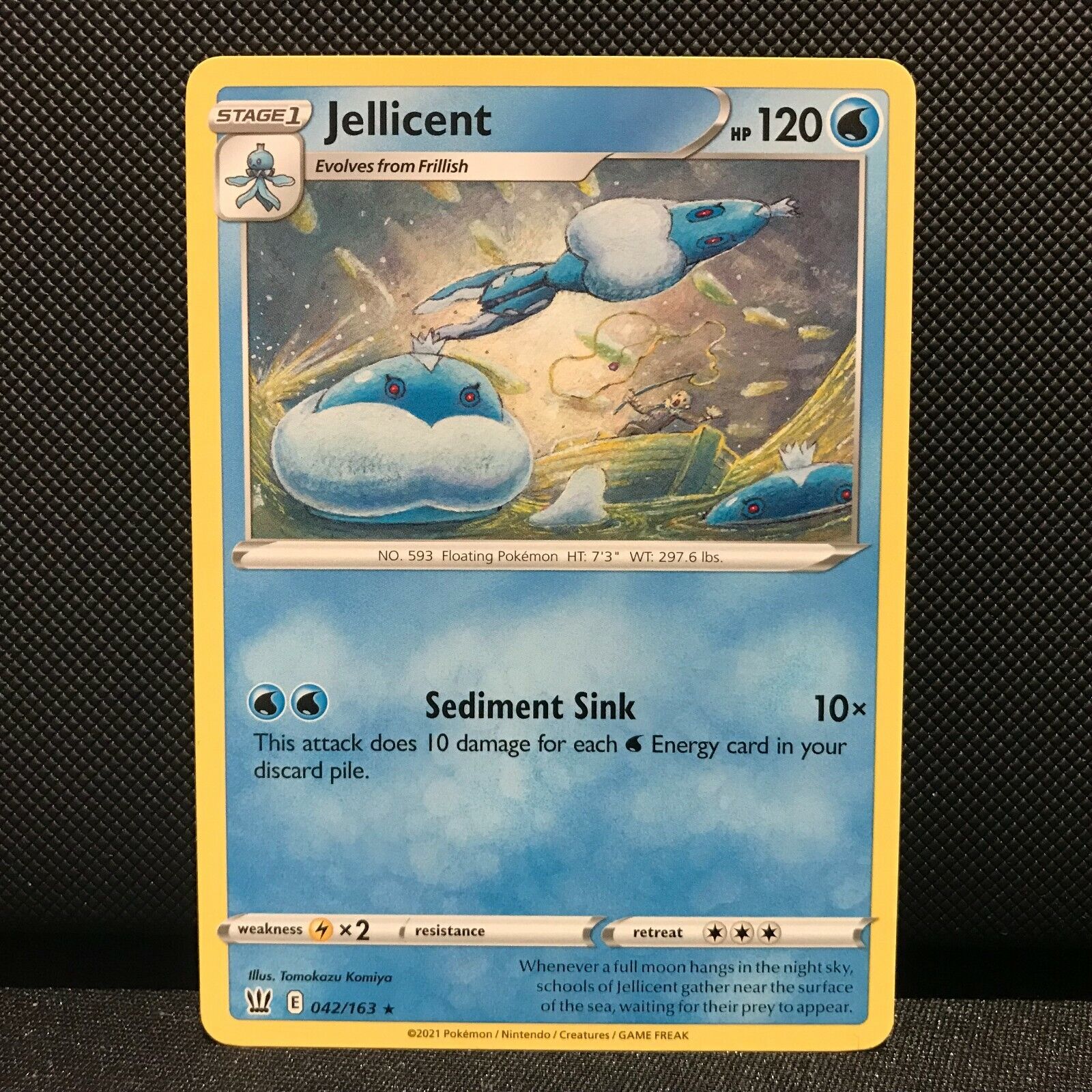 Jellicent 42/163 - Battle Styles Pokemon Card - NM/Mint