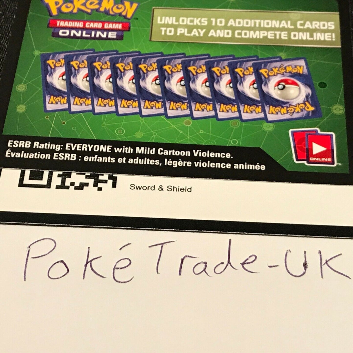 Lot of 10 Pokemon Sword & Shield Online TCG Code Cards - Sent via Post