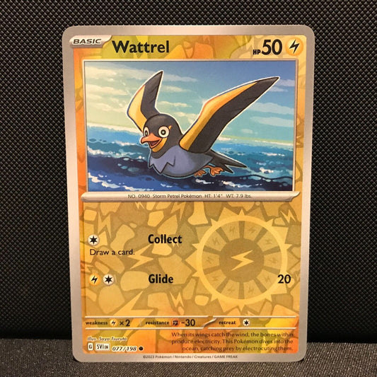 Wattrel Reverse Holo 077/198 - SV1EN Base Set Pokemon Card - NM/Mint