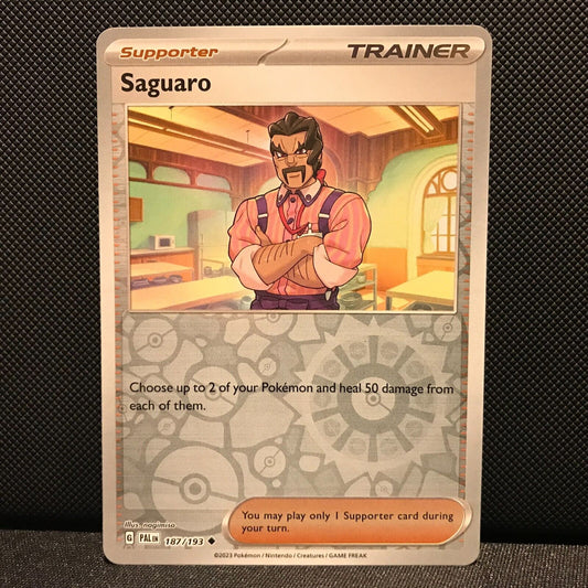 Saguaro Reverse Holo 187/193 - SV2 Paldea Evolved Pokemon Card - NM/Mint