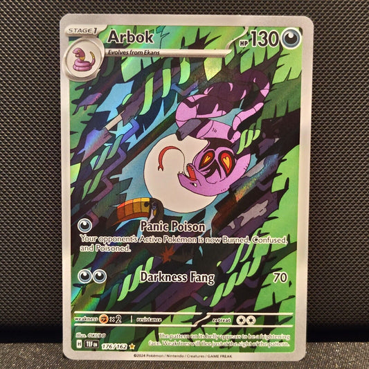 Arbok 176/162 - Temporal Forces Pokemon Card - NM/Mint