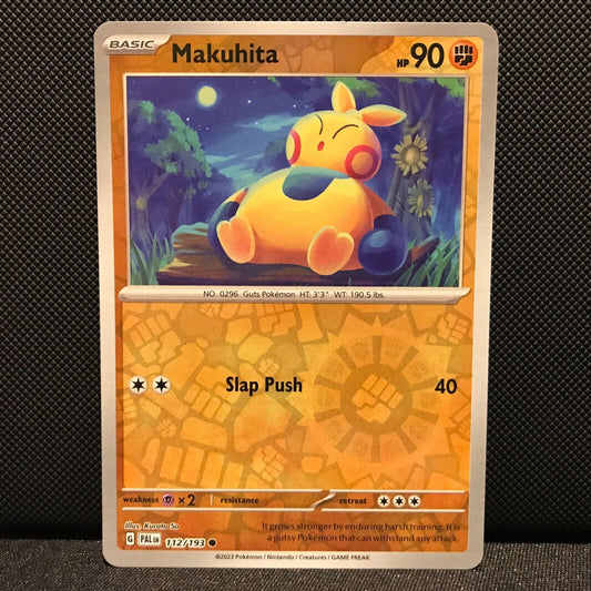 Makuhita Reverse Holo 112/193 - SV2 Paldea Evolved Pokemon Card - NM/Mint