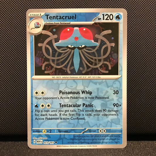 Tentacruel Reverse Holo 073/165- Scarlet & Voilet 151 Pokemon Card - NM/Mint