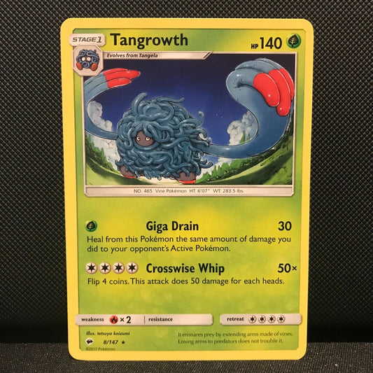 Tangrowth 8/147- Burning Shadows Pokemon Card - NM/Mint